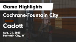 Cochrane-Fountain City  vs Cadott Game Highlights - Aug. 26, 2023