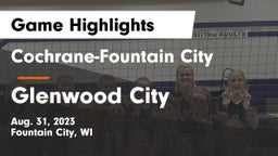 Cochrane-Fountain City  vs Glenwood City  Game Highlights - Aug. 31, 2023
