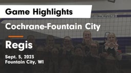Cochrane-Fountain City  vs Regis  Game Highlights - Sept. 5, 2023