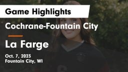 Cochrane-Fountain City  vs La Farge Game Highlights - Oct. 7, 2023