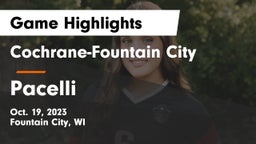Cochrane-Fountain City  vs Pacelli  Game Highlights - Oct. 19, 2023