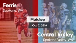 Matchup: Ferris  vs. Central Valley  2016