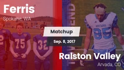 Matchup: Ferris  vs. Ralston Valley  2017