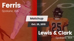 Matchup: Ferris  vs. Lewis & Clark  2019