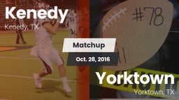 Matchup: Kenedy  vs. Yorktown  2016