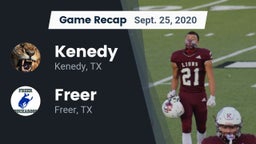 Recap: Kenedy  vs. Freer  2020