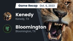 Recap: Kenedy  vs. Bloomington  2023