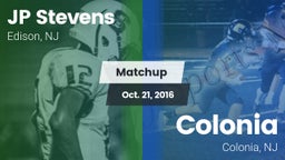 Matchup: Stevens  vs. Colonia  2016