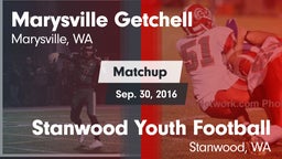 Matchup: Marysville Getchell vs. Stanwood Youth Football 2016