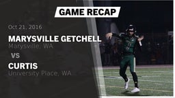 Recap: Marysville Getchell  vs. Curtis  2016