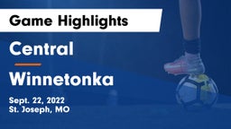 Central  vs Winnetonka  Game Highlights - Sept. 22, 2022