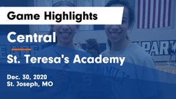 Central  vs St. Teresa's Academy  Game Highlights - Dec. 30, 2020