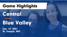 Central  vs Blue Valley  Game Highlights - Jan. 19, 2021