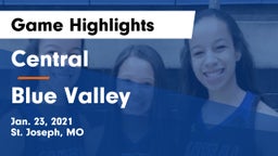 Central  vs Blue Valley  Game Highlights - Jan. 23, 2021