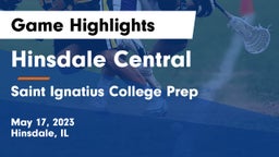 Hinsdale Central  vs Saint Ignatius College Prep Game Highlights - May 17, 2023