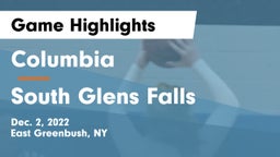 Columbia  vs South Glens Falls  Game Highlights - Dec. 2, 2022