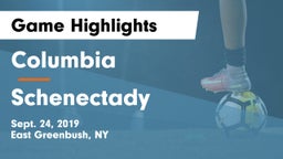 Columbia  vs Schenectady  Game Highlights - Sept. 24, 2019