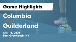 Columbia  vs Guilderland  Game Highlights - Oct. 13, 2020