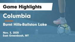 Columbia  vs Burnt Hills-Ballston Lake  Game Highlights - Nov. 5, 2020