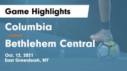 Columbia  vs Bethlehem Central  Game Highlights - Oct. 12, 2021