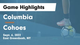 Columbia  vs Cohoes  Game Highlights - Sept. 6, 2022