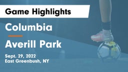 Columbia  vs Averill Park  Game Highlights - Sept. 29, 2022