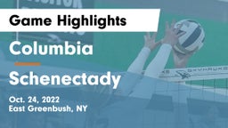 Columbia  vs Schenectady  Game Highlights - Oct. 24, 2022