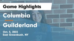 Columbia  vs Guilderland  Game Highlights - Oct. 5, 2023