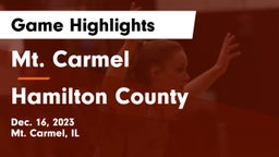 Mt. Carmel  vs Hamilton County  Game Highlights - Dec. 16, 2023