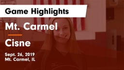 Mt. Carmel  vs Cisne Game Highlights - Sept. 26, 2019