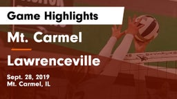 Mt. Carmel  vs Lawrenceville  Game Highlights - Sept. 28, 2019