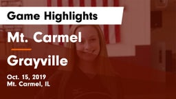 Mt. Carmel  vs Grayville Game Highlights - Oct. 15, 2019