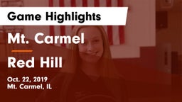Mt. Carmel  vs Red Hill Game Highlights - Oct. 22, 2019