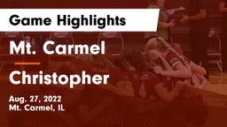 Mt. Carmel  vs Christopher  Game Highlights - Aug. 27, 2022