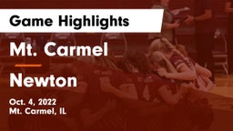 Mt. Carmel  vs Newton  Game Highlights - Oct. 4, 2022