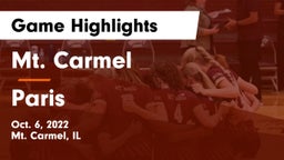 Mt. Carmel  vs Paris  Game Highlights - Oct. 6, 2022