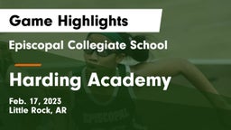 Episcopal Collegiate School vs Harding Academy  Game Highlights - Feb. 17, 2023
