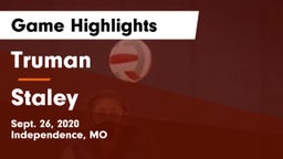 Truman  vs Staley Game Highlights - Sept. 26, 2020
