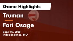 Truman  vs Fort Osage  Game Highlights - Sept. 29, 2020