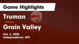 Truman  vs Grain Valley  Game Highlights - Oct. 6, 2020