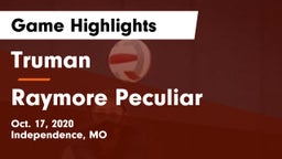 Truman  vs Raymore Peculiar  Game Highlights - Oct. 17, 2020