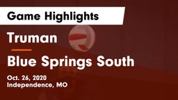 Truman  vs Blue Springs South Game Highlights - Oct. 26, 2020