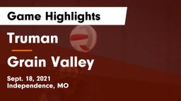 Truman  vs Grain Valley  Game Highlights - Sept. 18, 2021