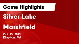 Silver Lake  vs Marshfield  Game Highlights - Oct. 13, 2023