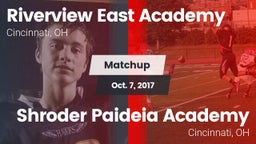 Matchup: Riverview East Acade vs. Shroder Paideia Academy  2016