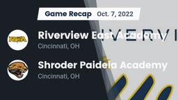Recap: Riverview East Academy vs. Shroder Paideia Academy  2022