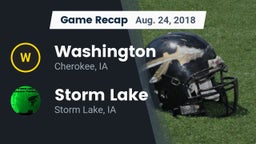 Recap: Washington  vs. Storm Lake  2018