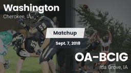 Matchup: Washington High vs. OA-BCIG  2018