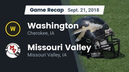 Recap: Washington  vs. Missouri Valley  2018