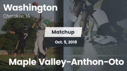Matchup: Washington High vs. Maple Valley-Anthon-Oto 2018